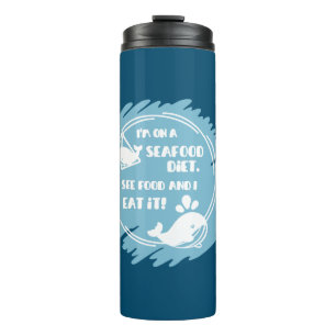 Motivational Whale:  Thermal Tumbler
