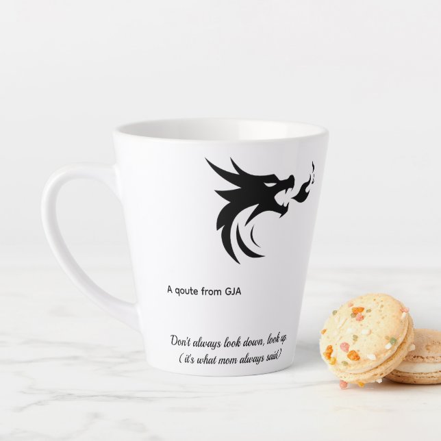 Motivational White Ceramic Mug by GJA Design (In Situ)