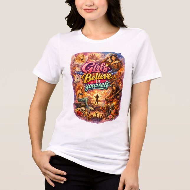 Motivational Women White Tshirt (Front)