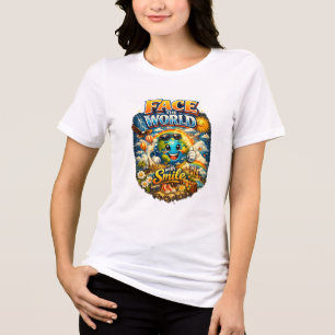 Motivational Women White Tshit Tri-Blend Shirt