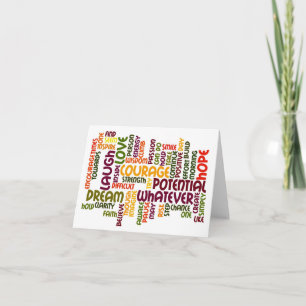 Motivational Words #1 Card