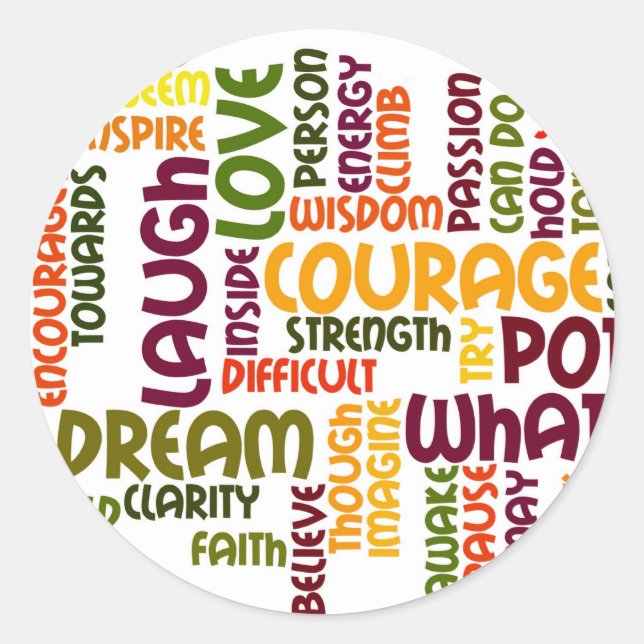 Motivational Words #1 stickers (Front)