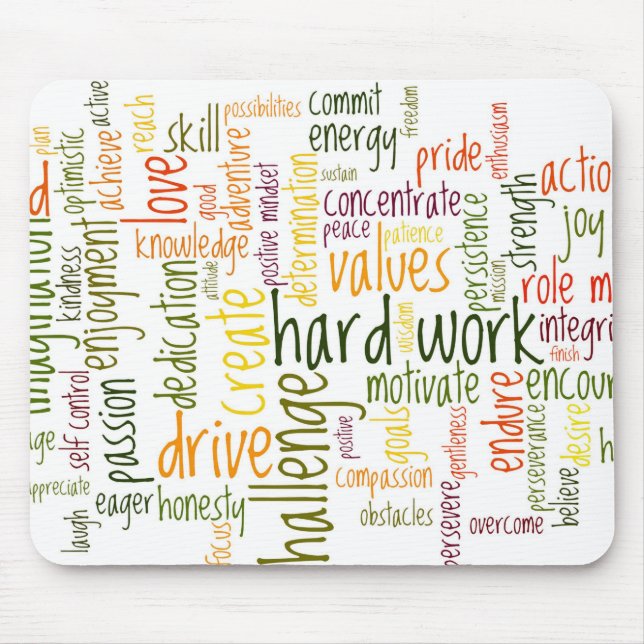 Motivational Words #2 mousepad (Front)