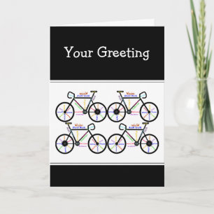 Motivational  Words about Bike Bmx Mountain Biking Card