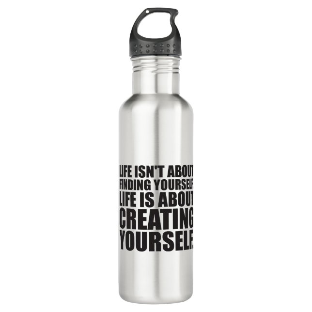 Motivational Words - Create Yourself 710 Ml Water Bottle (Front)