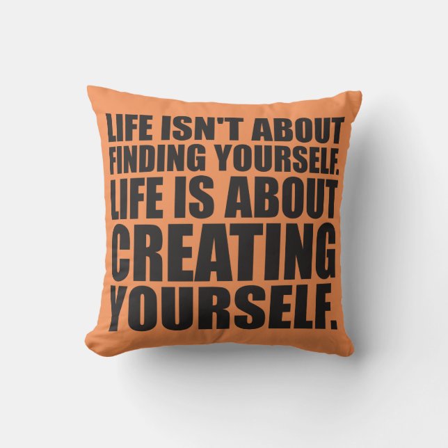 Motivational Words - Create Yourself Cushion (Front)