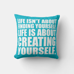 Motivational Words - Create Yourself Cushion
