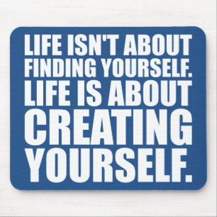 Motivational Words - Create Yourself Mouse Pad