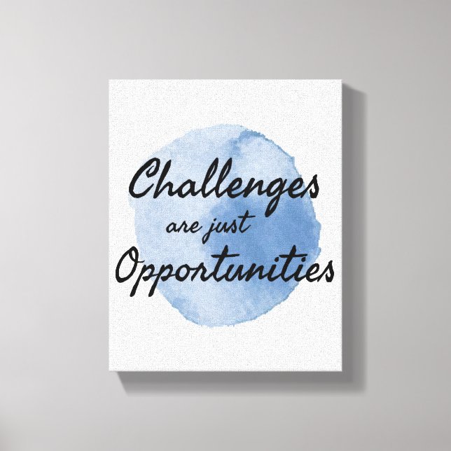 motivational words for work and success canvas print (Front)