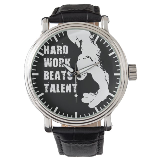 Motivational Words - Hard Work Beats Talent Watch (Front)