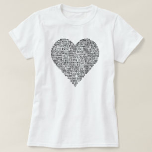Motivational Words Heart Chiropractic T-Shirt
