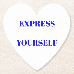 Motivational words ideal inspirational cute design paper coaster