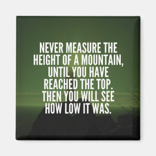 Motivational Words - Mountain Magnet