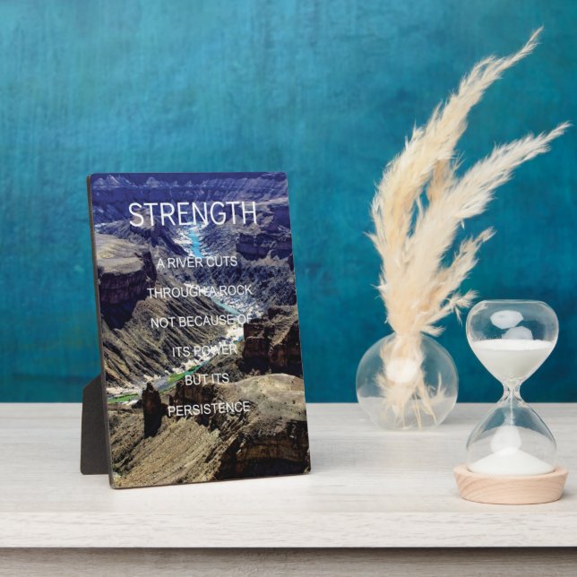 Motivational Words - Persistence Plaque (Side)