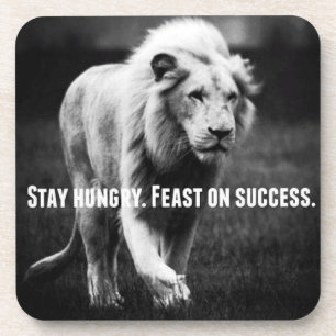 Motivational Words - Stay Hungry, Fest on Success Coaster