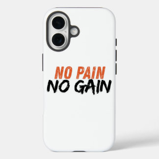Motivational Workout iphone case (No pain No gain)