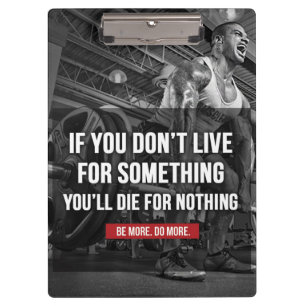 Motivational Workout Words Clipboard