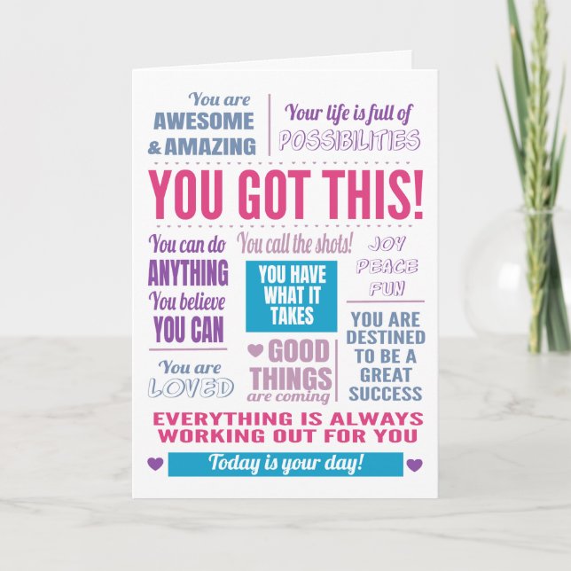 Motivational You Got This Card (Front)