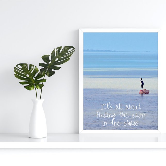Motivational Zen Quote Beach Poster (Creator Uploaded)