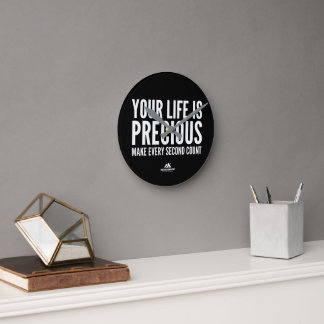 MOTIVATIONALISM© PRECIOUS_ ROUND CLOCK