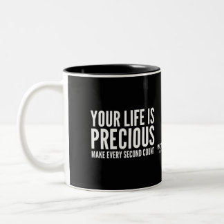 MOTIVATIONALISM© PRECIOUS_ Two-Tone COFFEE MUG