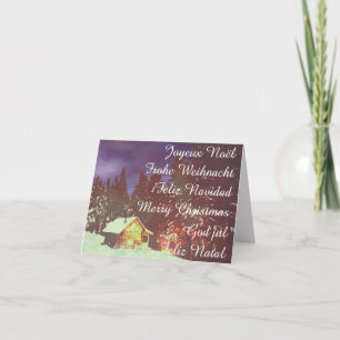 Motive for Christmas winters wonderland Card