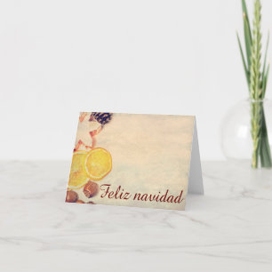 Motive for Christmas with fruits… Holiday Card