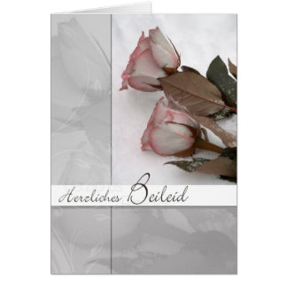 motive for mourning: roses in the snow