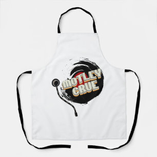 Mötley Crüe  Vinyl Vintage Aesthetic  Apron