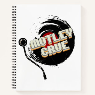 Mötley Crüe  Vinyl Vintage Aesthetic  Notebook