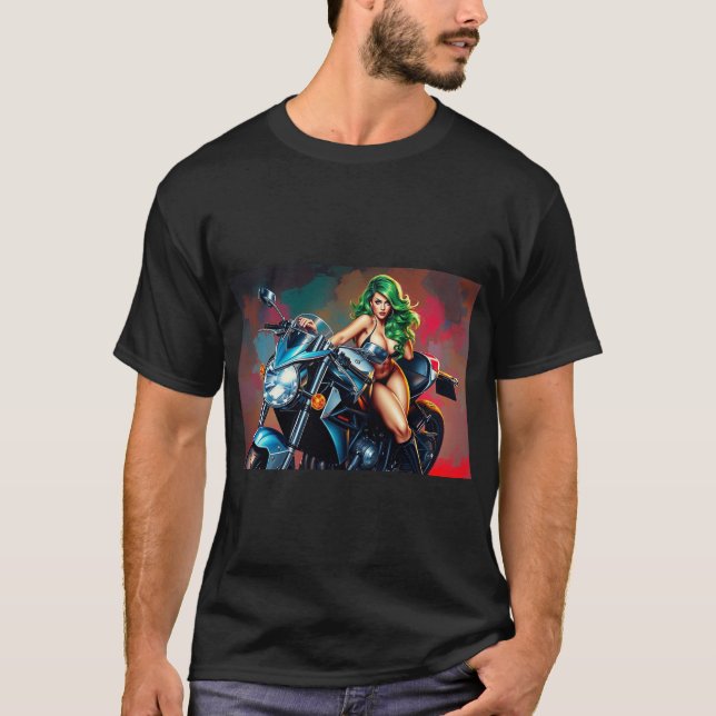 moto babe T-Shirt (Front)