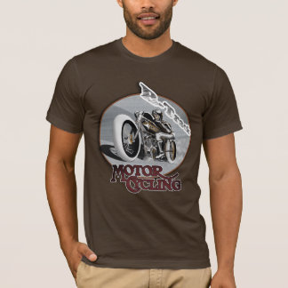 Moto board track racer t-shirt