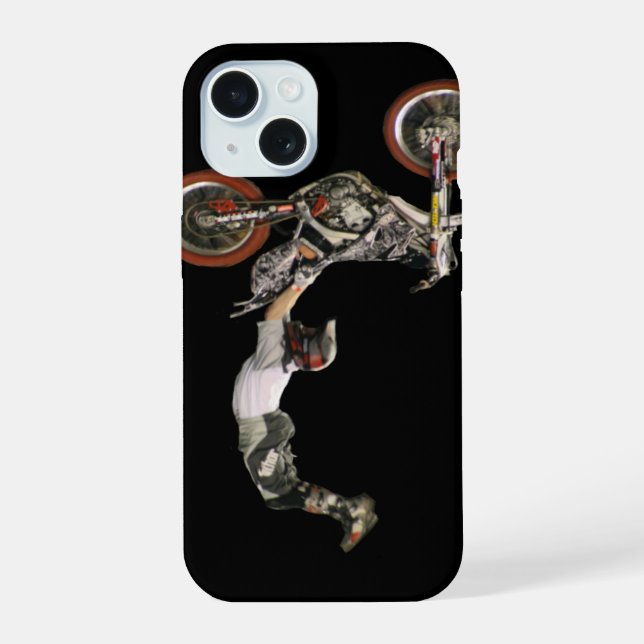 moto cross iPhone 15 case (Back)