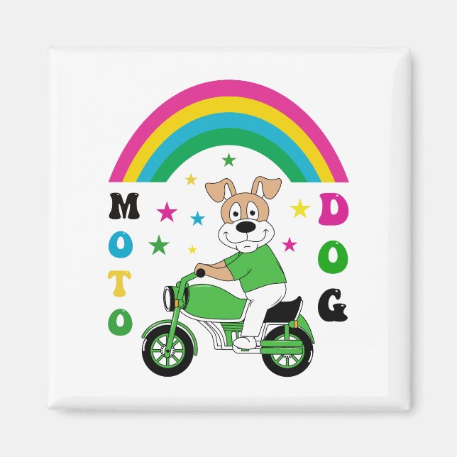 Moto Dog Magnet (Front)