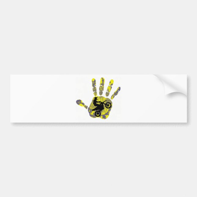 Moto Fresh Paint Bumper Sticker (Front)
