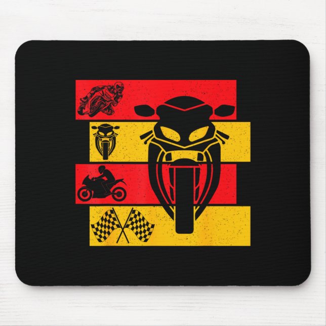 Moto Gp Motorcycle Gp Racing Motorcycles Biker Boy Mouse Pad (Front)