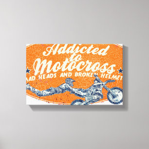 Moto race canvas print