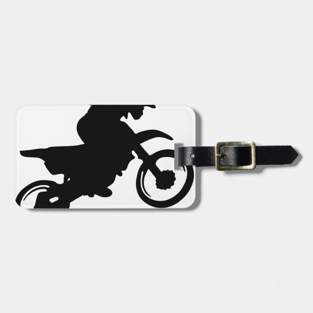 moto trial.png luggage tag (Front Horizontal)