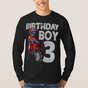 Motocross 3rd Birthday Kids MX 3 Year Old Dirt Bik T-Shirt