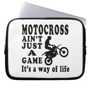 Motocross Ain't Just A Game It's A Way Of Life Laptop Sleeve