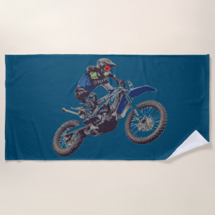 MOTOCROSS beach towel. Beach Towel