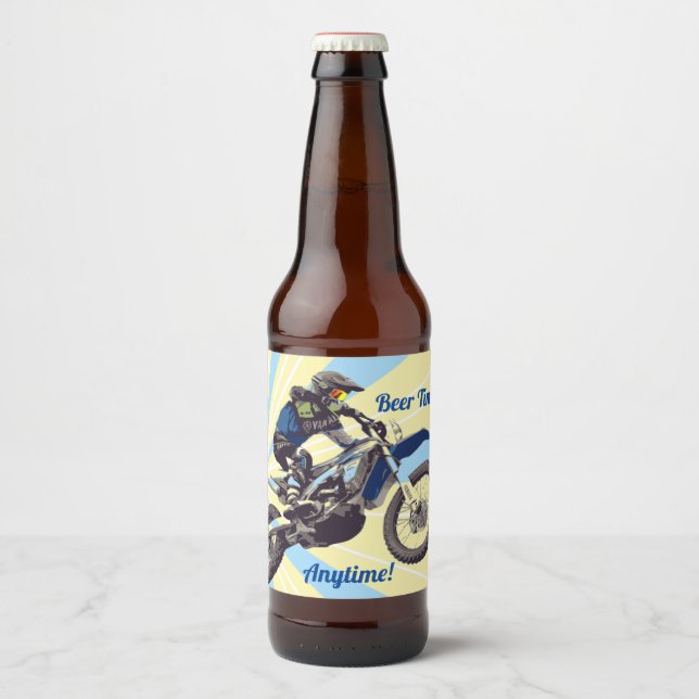 Motocross Beer Bottle Label (Front)