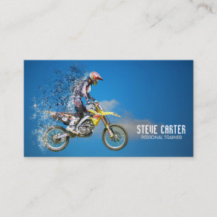 Motocross Bike Professional Personal Trainer Business Card