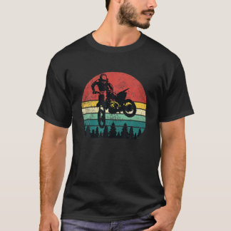 Motocross Biker Motorcycle Motor Racing Retro Vint T-Shirt