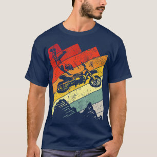 Motocross Biker Vintage Gift Racing Retro Dirt Bik T-Shirt