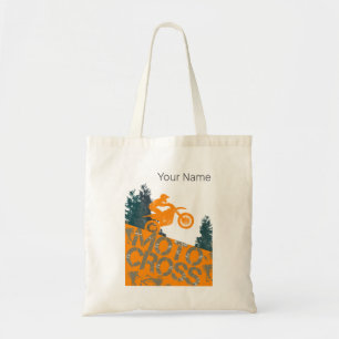 Motocross Biker Vintage Motorbike and Motorcycle Tote Bag