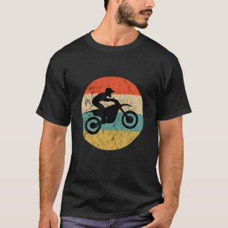 Motocross Biker Vintage Retro Sunset Enduro Superm T-Shirt