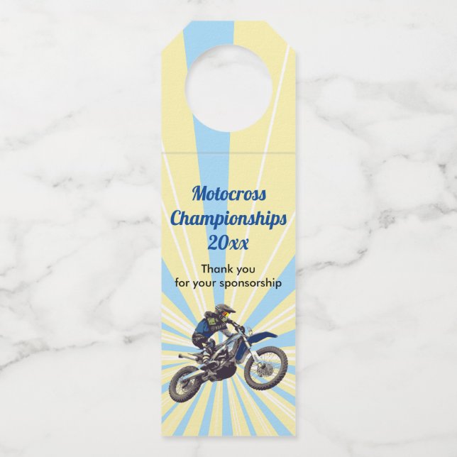 Motocross Bottle Tag (Front)