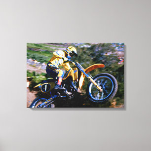 Motocross Canvas Wrap - Mark Barnett at Saddleback