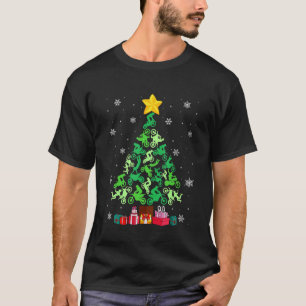 Motocross Christmas Tree Funny Sports Lover Xmas P T-Shirt
